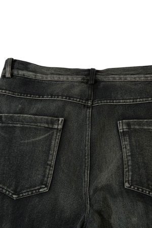 Concert Outfit High Street Embroidery Hip-Hop Jeans