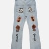 Concert Outfit High Street Embroidery Retro Jeans