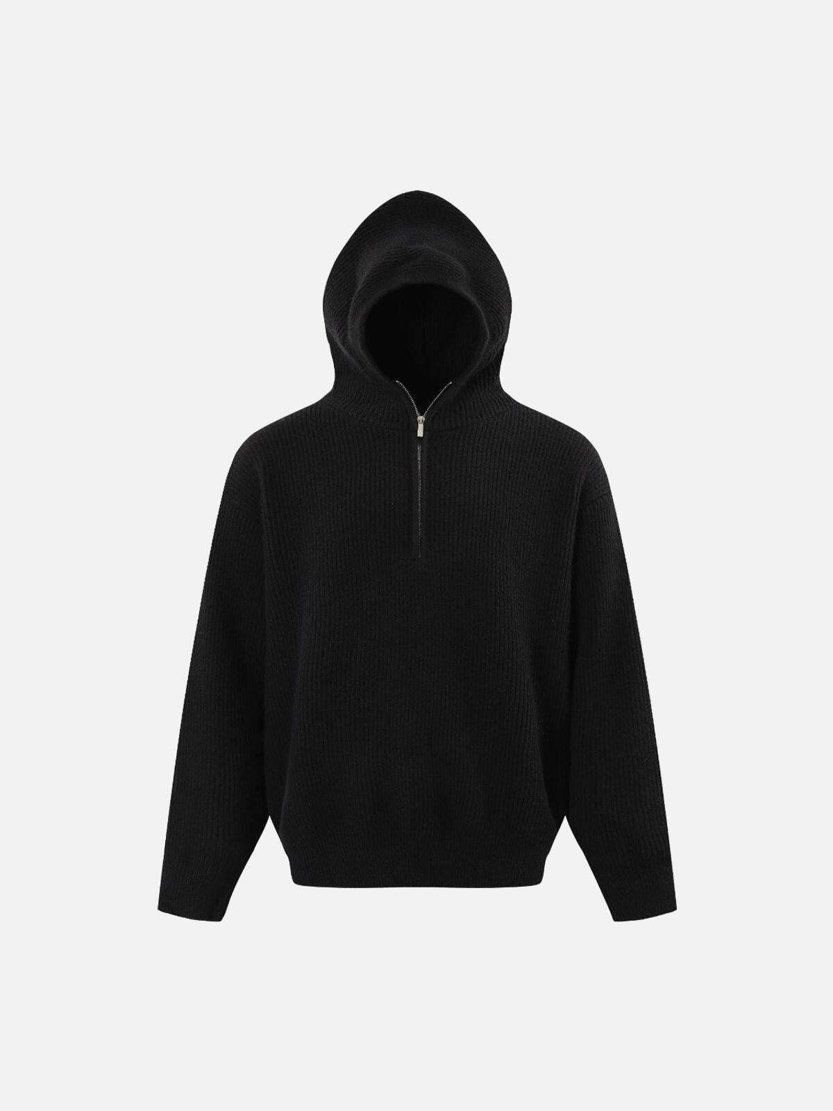 Concert Outfit High Street Half-Zipped Personality Sweater Concert Outfit High Street Half-Zipped Personality Sweater