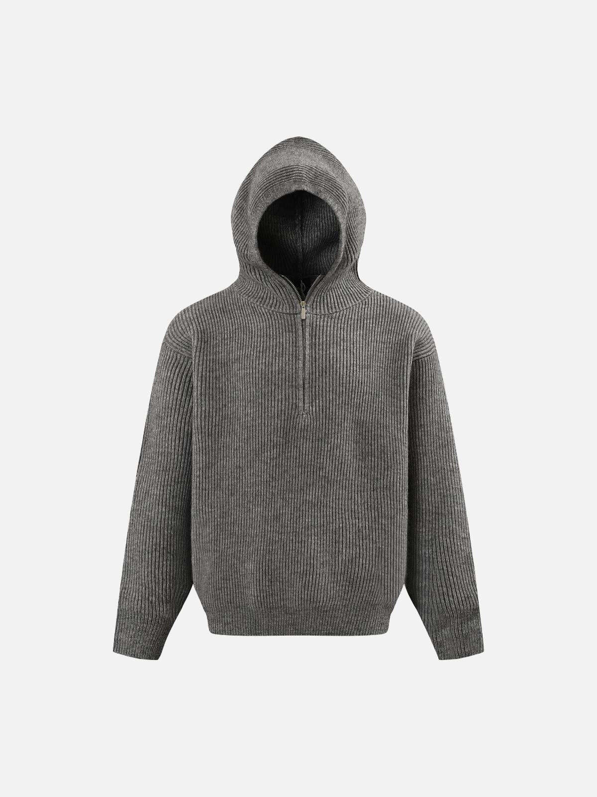 Concert Outfit High Street Half-Zipped Personality Sweater Concert Outfit High Street Half-Zipped Personality Sweater