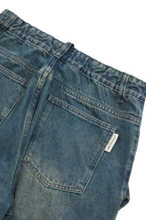 Concert Outfit High Street Heavy Duty Design Multi-Pocket Jeans