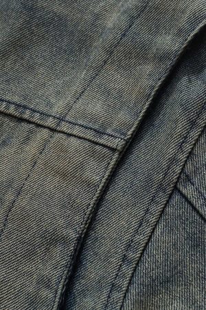 Concert Outfit High Street Hip-Hop Distressed Washed Denim Jacket
