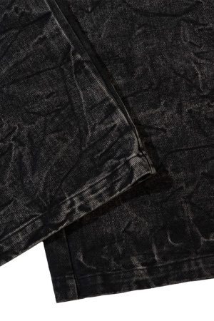 Concert Outfit High Street Hip-Hop Distressed Washed Jeans