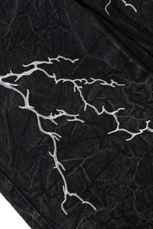 Concert Outfit High Street Hip-Hop Distressed Washed Jeans