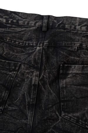 Concert Outfit High Street Hip-Hop Distressed Washed Jeans