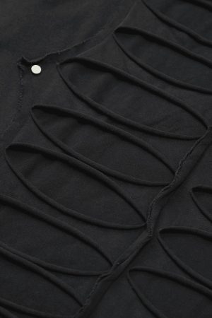 Concert Outfit High Street Hip Hop Hole Design T-Shirt