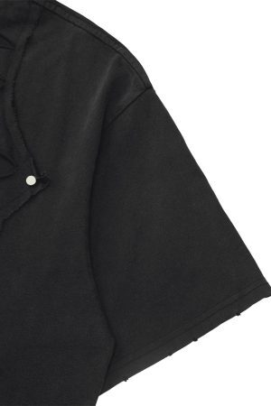 Concert Outfit High Street Hip Hop Hole Design T-Shirt