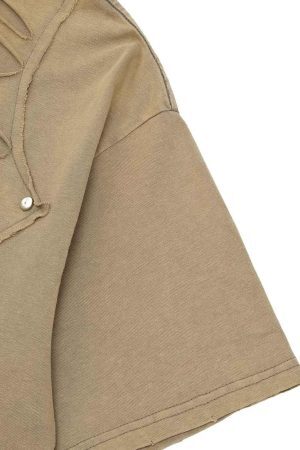 Concert Outfit High Street Hip Hop Hole Design T-Shirt