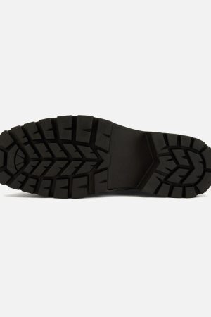 Concert Outfit High Street Hip Hop Metal Design Leather Shoes