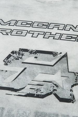 Concert Outfit High Street Hip-Hop Patchwork Long-Sleeved T-Shirt