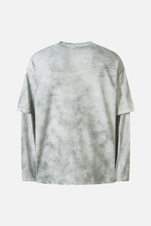 Concert Outfit High Street Hip-Hop Patchwork Long-Sleeved T-Shirt