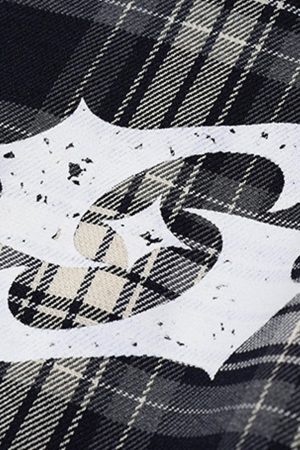 Concert Outfit High Street Hip Hop Spray Print Shirt