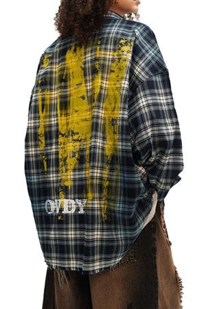 Concert Outfit High Street Hip Hop Spray Print Shirt