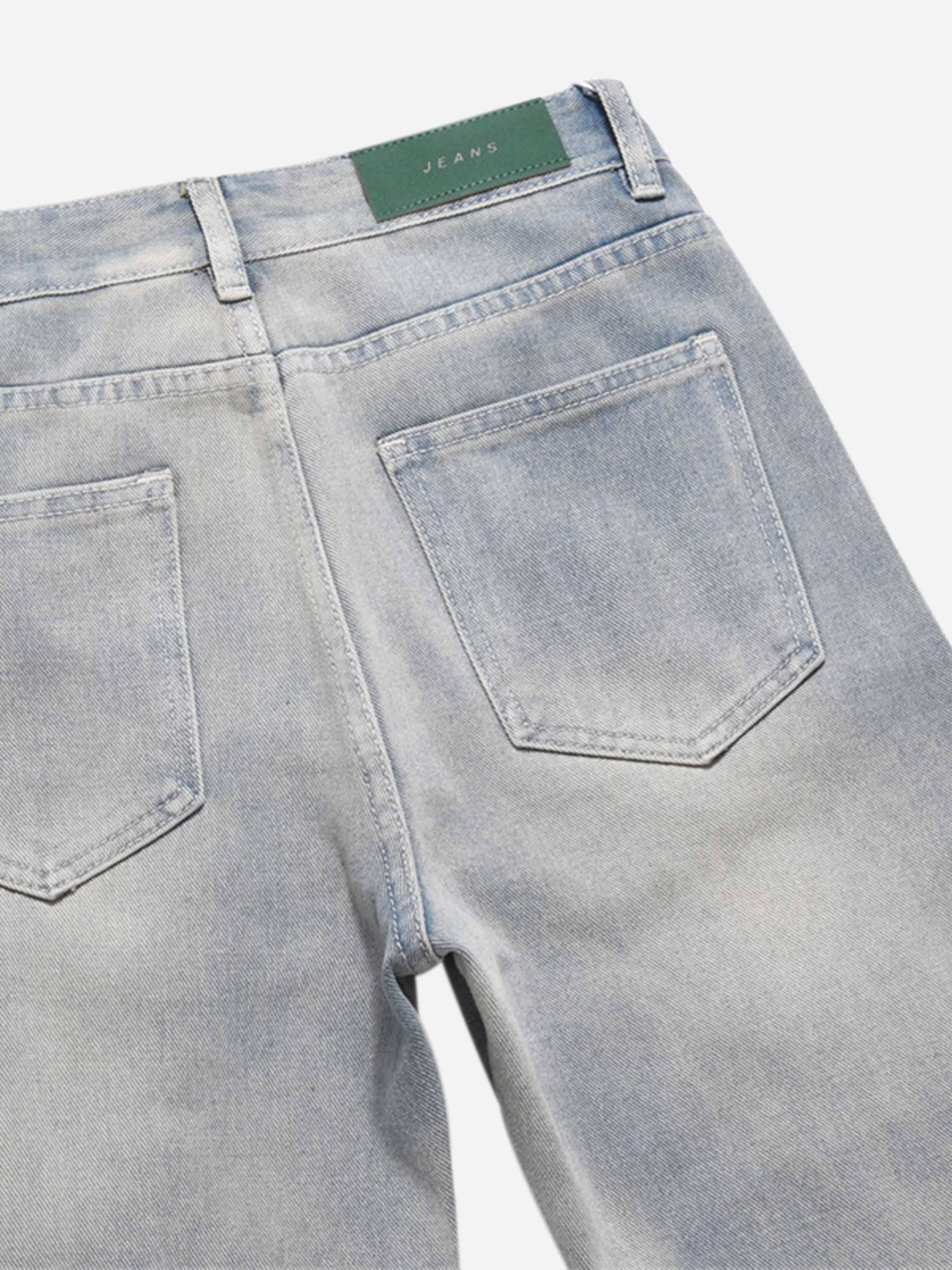 Concert Outfit High Street Hip-Hop Zipper Straight Jeans Concert Outfit High Street Hip-Hop Zipper Straight Jeans