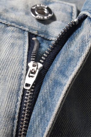 Concert Outfit High Street Hip-Hop Zipper Straight Jeans