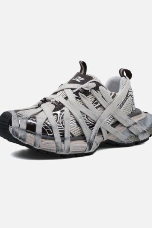 Concert Outfit High Street Lace-Up Casual Sneakers