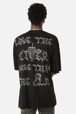 Concert Outfit High Street Letter Print Short-Sleeved T-Shirt