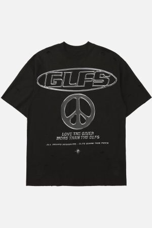 Concert Outfit High Street Letter Print Short-Sleeved T-Shirt