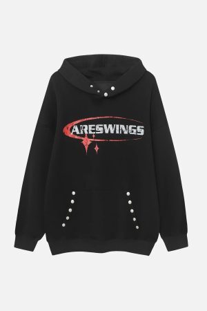 Concert Outfit High Street Lettering Hip-Hop Hoodie