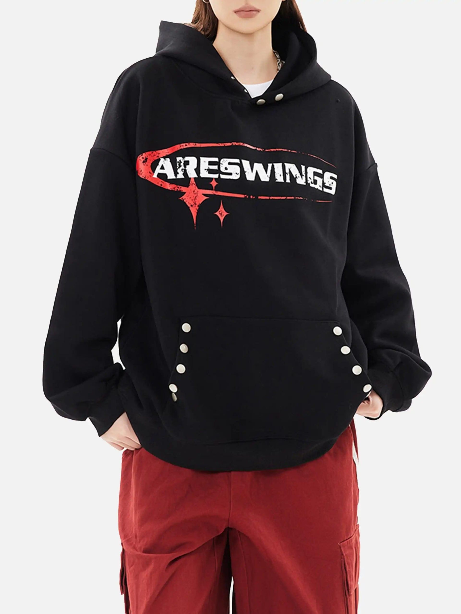 Concert Outfit High Street Lettering Hip-Hop Hoodie Concert Outfit High Street Lettering Hip-Hop Hoodie