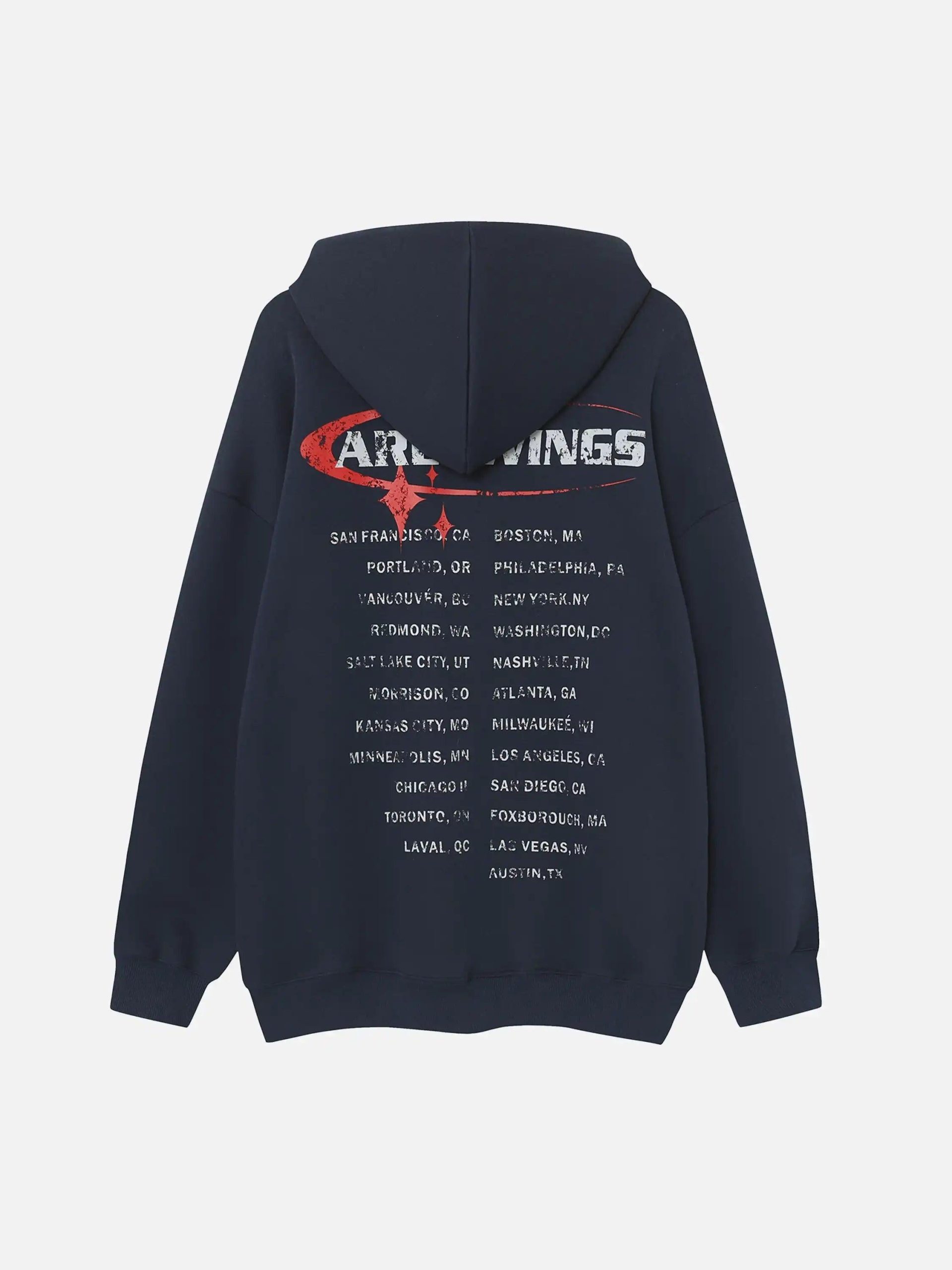 Concert Outfit High Street Lettering Hip-Hop Hoodie Concert Outfit High Street Lettering Hip-Hop Hoodie