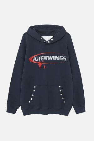 Concert Outfit High Street Lettering Hip-Hop Hoodie