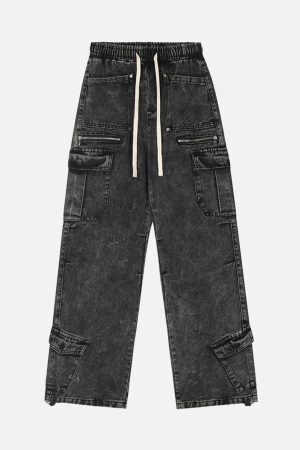 Concert Outfit High Street Loose Drawstring Trousers