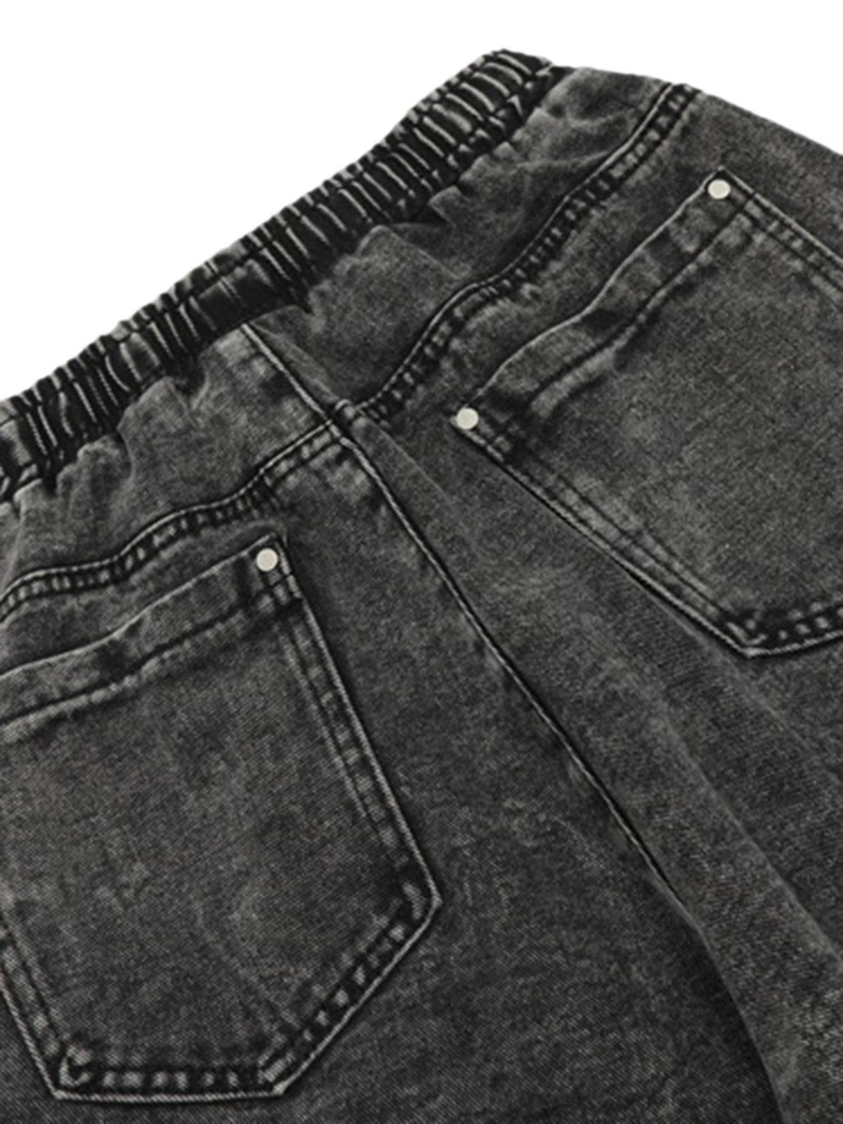 Concert Outfit High Street Loose Elastic Waist Drawstring Trousers Concert Outfit High Street Loose Elastic Waist Drawstring Trousers