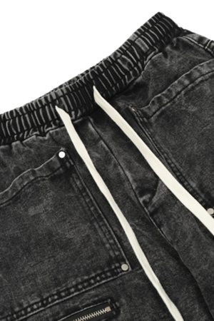 Concert Outfit High Street Loose Elastic Waist Drawstring Trousers