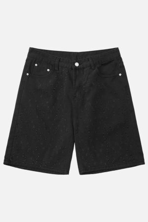 Concert Outfit High Street Niche Design Ripped Denim Shorts