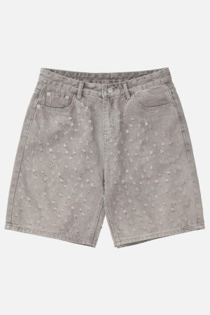 Concert Outfit High Street Niche Design Ripped Denim Shorts