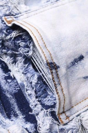 Concert Outfit High Street Old Washed Slim Fit Jeans