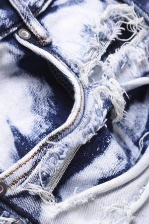 Concert Outfit High Street Old Washed Slim Fit Jeans