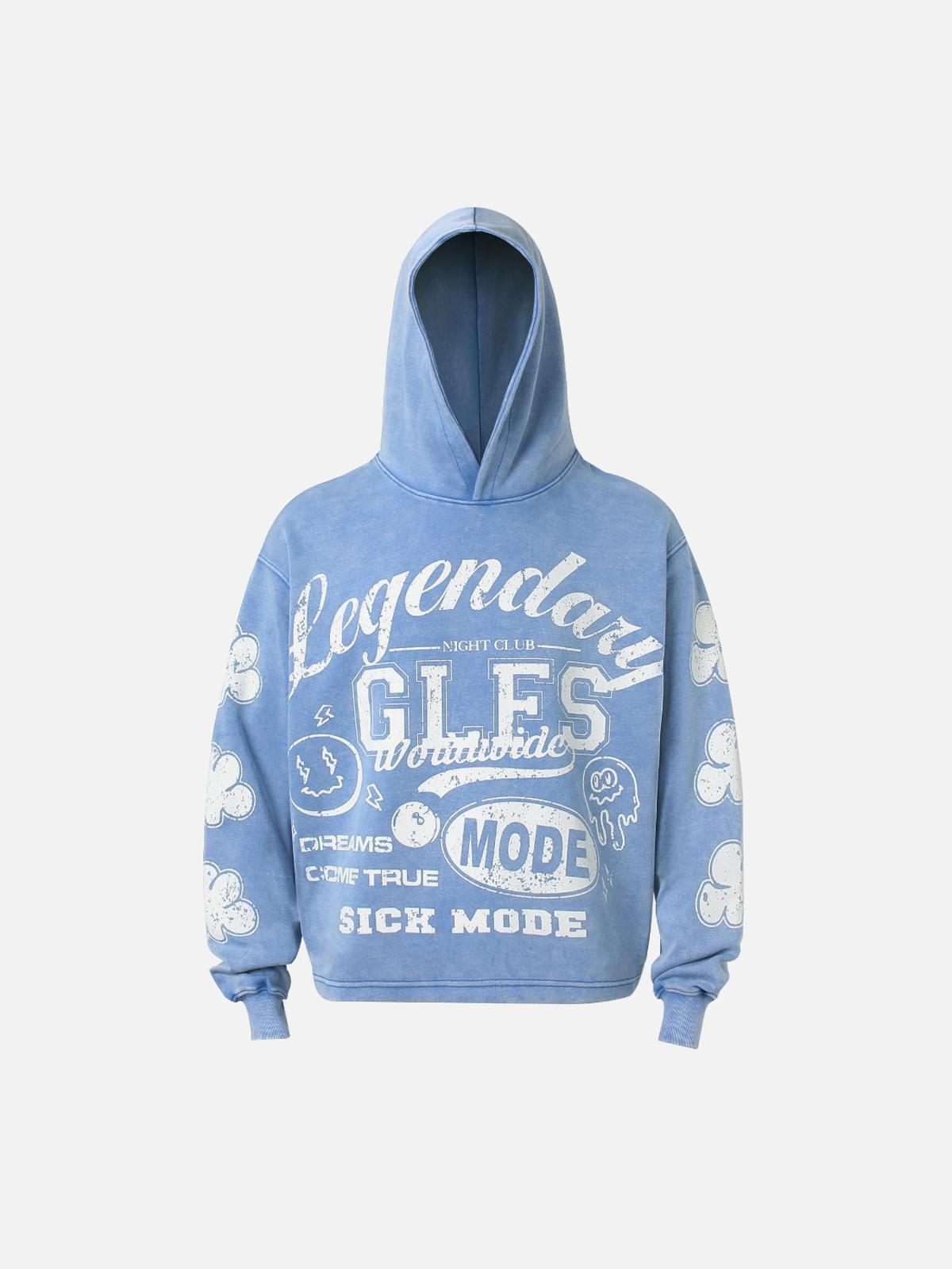 Concert Outfit High Street Print Letter Hoodie Concert Outfit High Street Print Letter Hoodie
