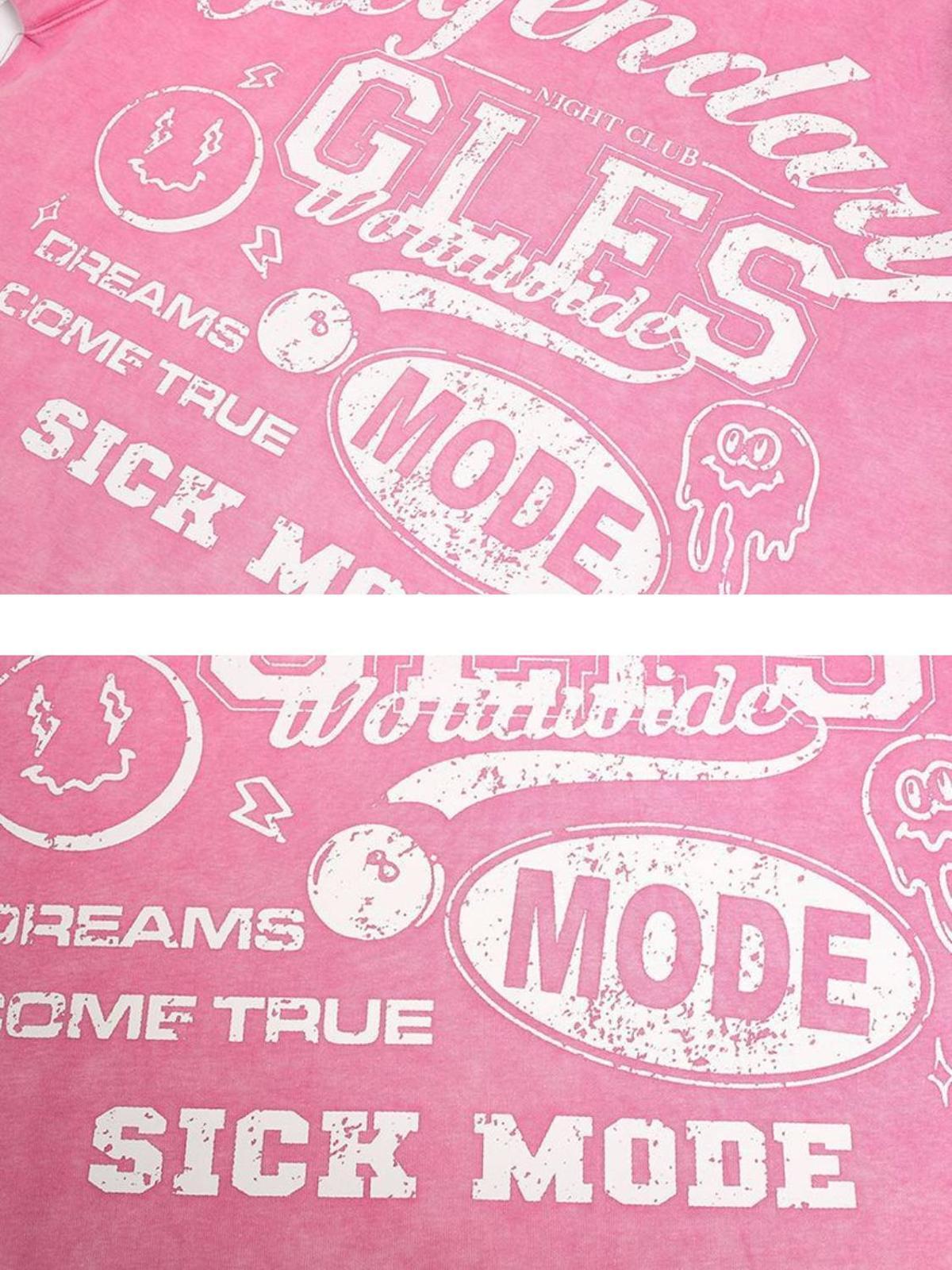 Concert Outfit High Street Print Letter Hoodie Concert Outfit High Street Print Letter Hoodie