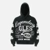 Concert Outfit High Street Print Letter Hoodie