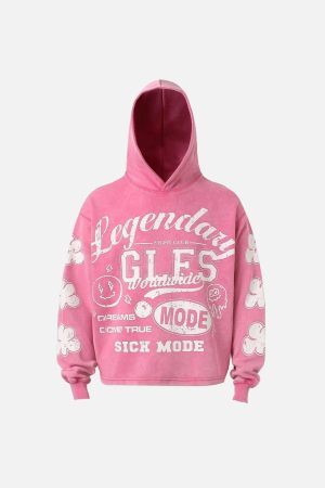 Concert Outfit High Street Print Letter Hoodie