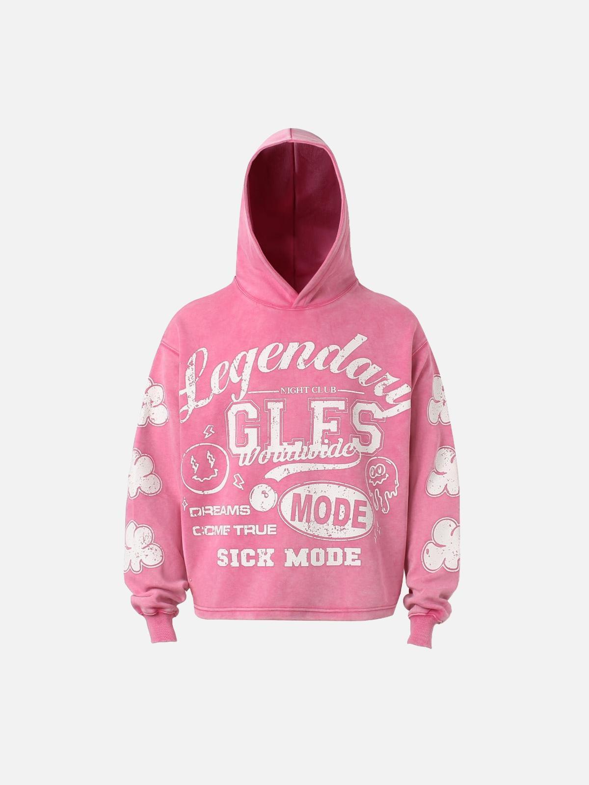 Concert Outfit High Street Print Letter Hoodie Concert Outfit High Street Print Letter Hoodie
