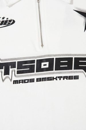 Concert Outfit High Street Racing Long Sleeve Polo Shirt