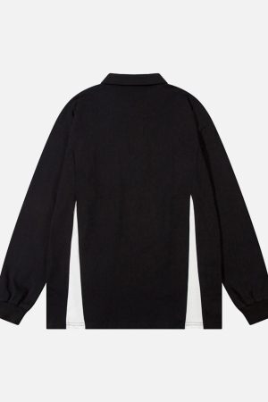 Concert Outfit High Street Racing Long Sleeve Polo Shirt