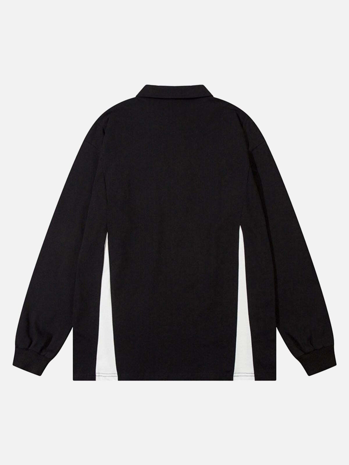 Concert Outfit High Street Racing Long Sleeve Polo Shirt Concert Outfit High Street Racing Long Sleeve Polo Shirt