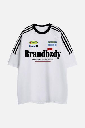 Concert Outfit High Street Retro Badge Jersey T-Shirt