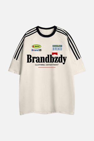 Concert Outfit High Street Retro Badge Jersey T-Shirt