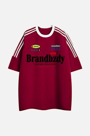 Concert Outfit High Street Retro Badge Jersey T-Shirt