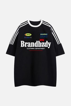 Concert Outfit High Street Retro Badge Jersey T-Shirt