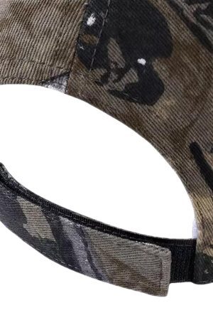 Concert Outfit High Street Retro Camouflage Hat