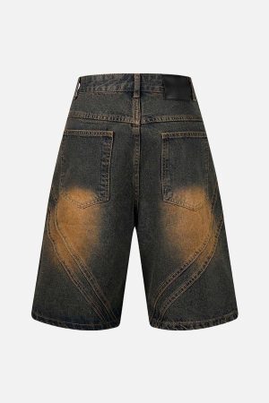 Concert Outfit High Street Ripped Denim Shorts