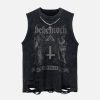 Concert Outfit High Street Ripped Retro Hip-Hop Vest