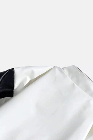 Concert Outfit High Street Splicing Racing Baseball Jacket