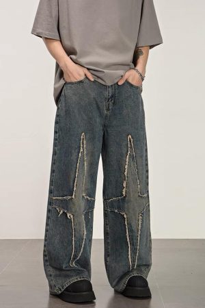 Concert Outfit High Street Star Washed Jeans